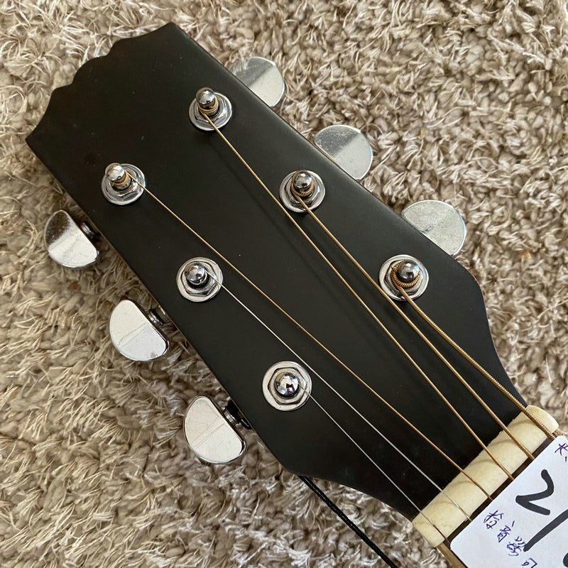 Left Handed Folk Acoustic Guitar, Spruce Body, Mahogany Neck, 22 Frets