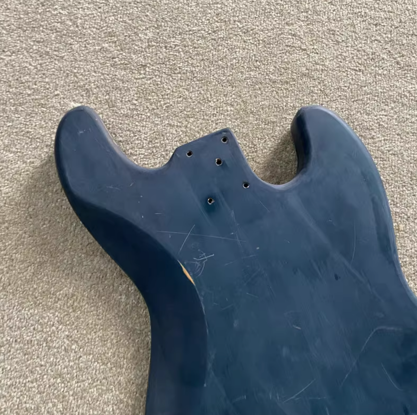 Blue Left Hand 4 String Bass Basswood Body Fit Jazz Bass