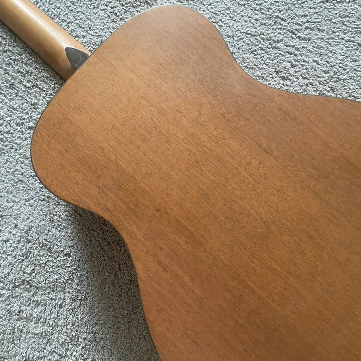 Luna 38 Inch Acoustic Guitar, Engraved Rose Spruce Top Body, Okoume Ne