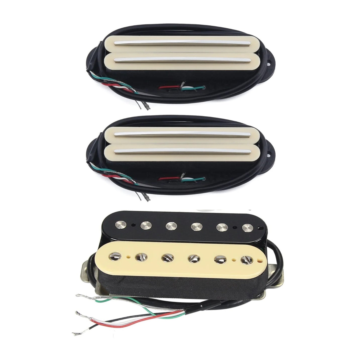 Zebra Alnico 5 Guitar Dual Blades Humbucker Pickups Fit Ibanez,Fender,