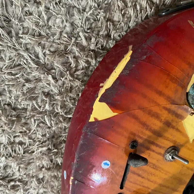 KCC HSH Guitar, Sunburst Tiger Maple Top Body, Rosewood Fingerboard Ma