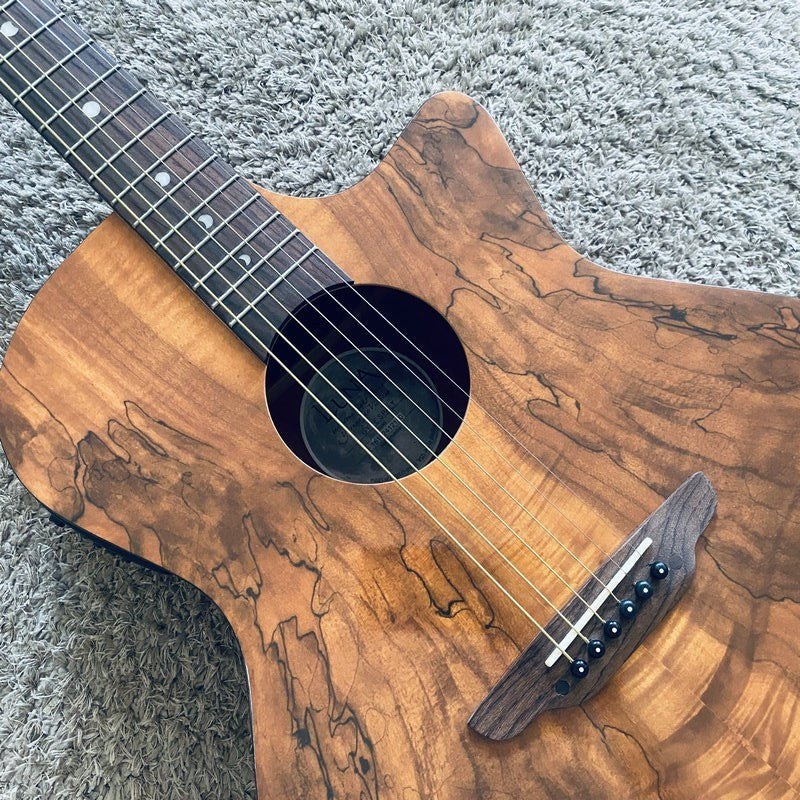 Luna Acoustic Guitar, Mahogany Plywood Body, Rosewood Fingerboard Neck