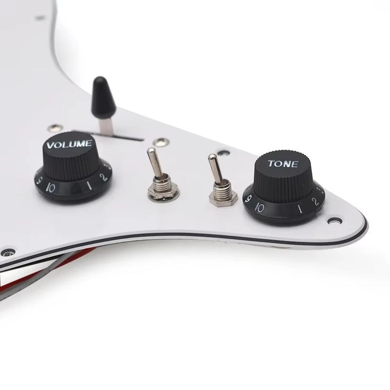 Zebra Humbucker Pickups HH Guitar Loaded Prewired Pickguard Fit Strat