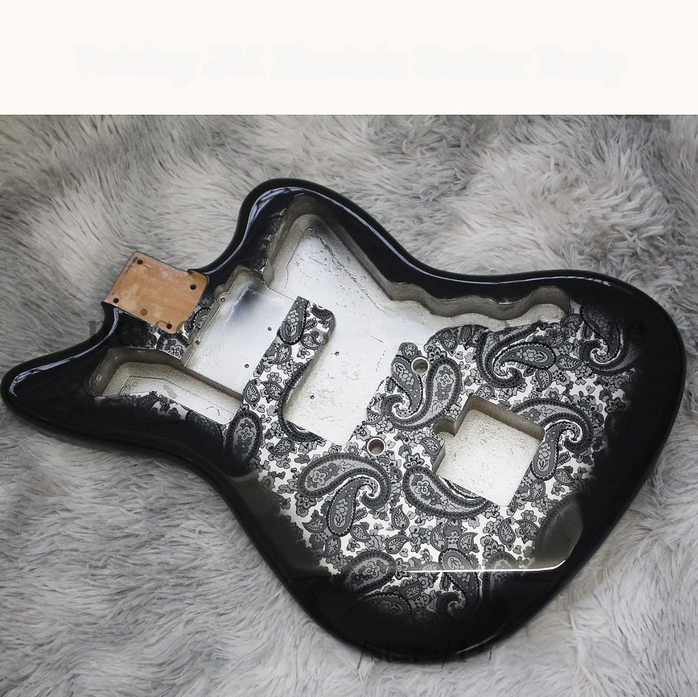 Black Amoeba Finish Alder Wood Guitar Body Fit Jazzmaster