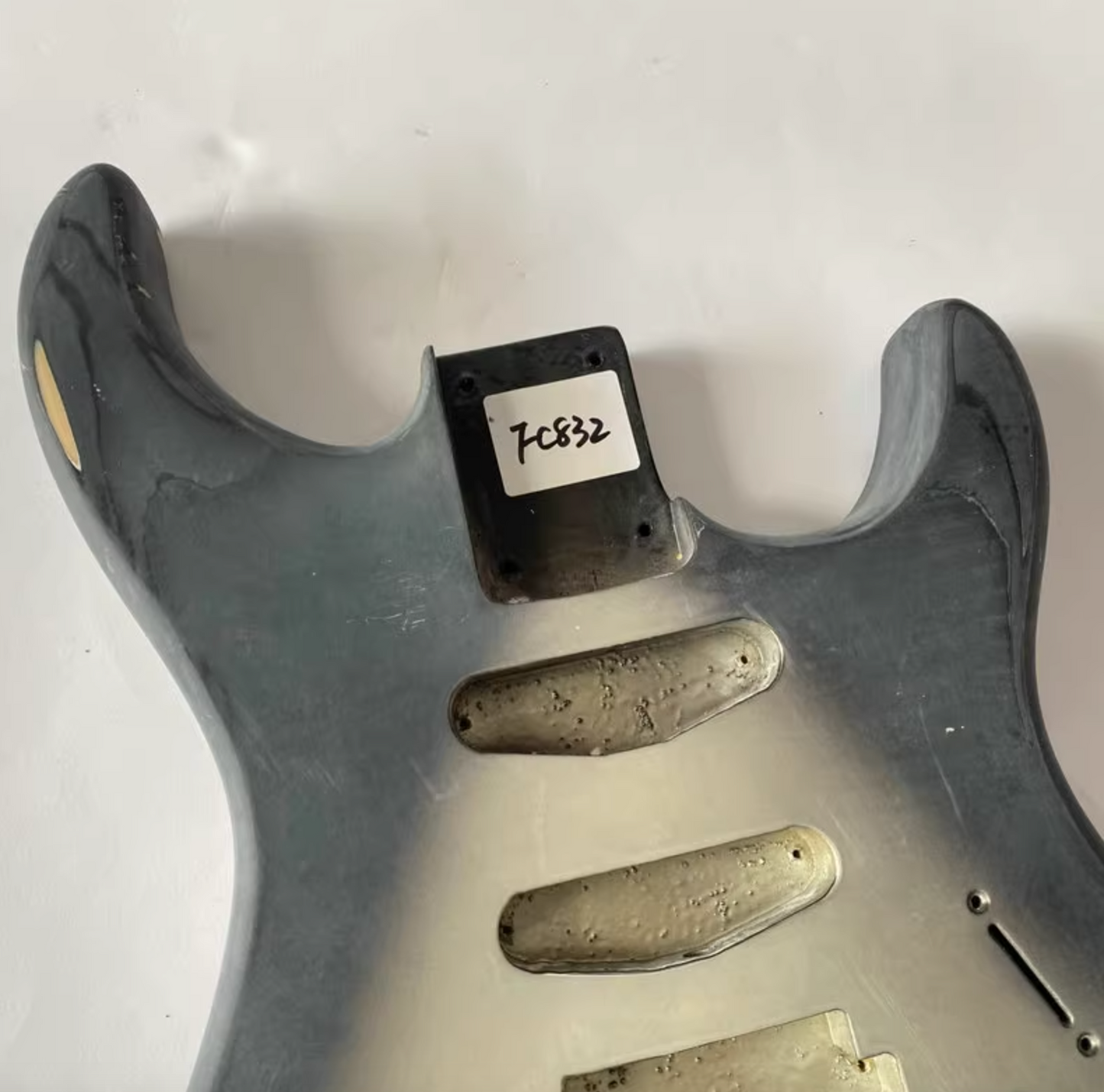 Grey Burst HSS Guitar Basswood Double Cutaway Body DIY Project