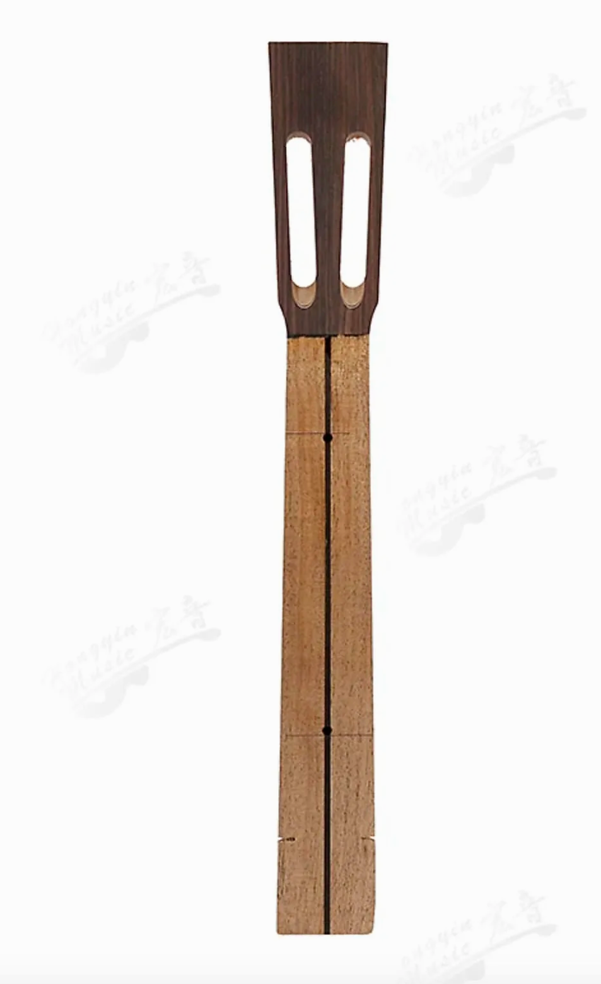 Mahogany Wood Classical Spanish Guitar Neck with Ebony Ribs
