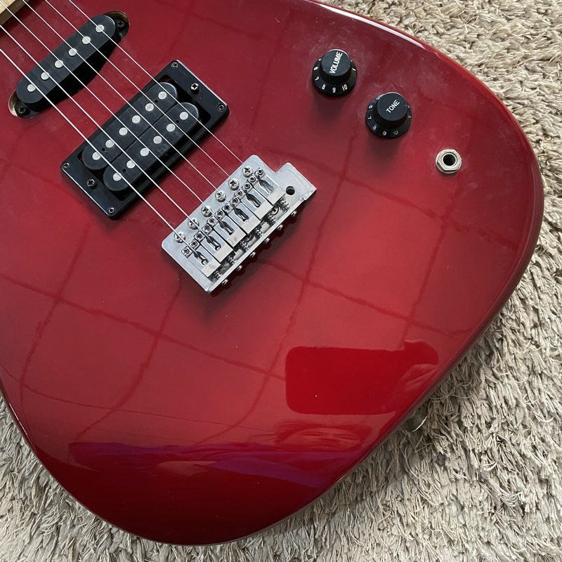 CSR Red Glossy Guitar, Basswood Body, Maple Wood Neck, 22 Frets Finger