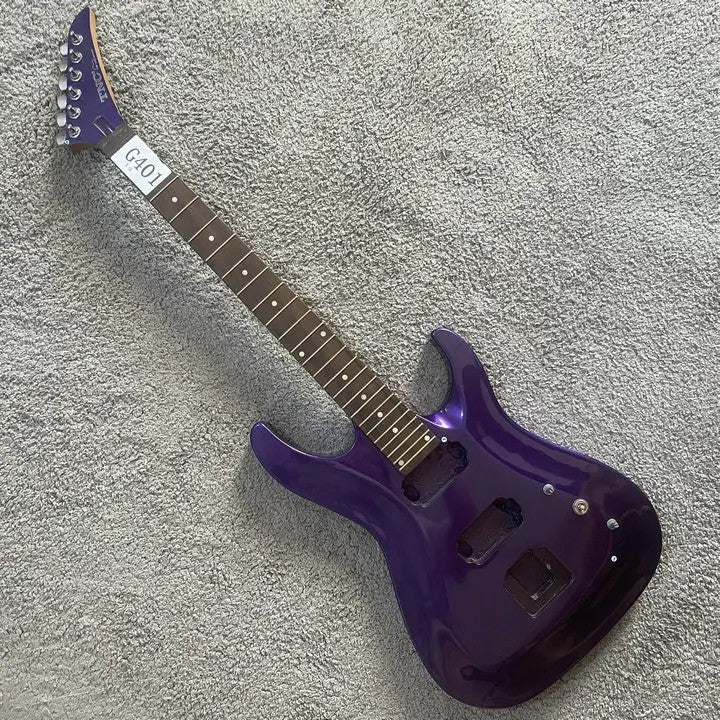 TNC Purple Metallic Finish Electric Guitar, Basswood Body, Maple Neck