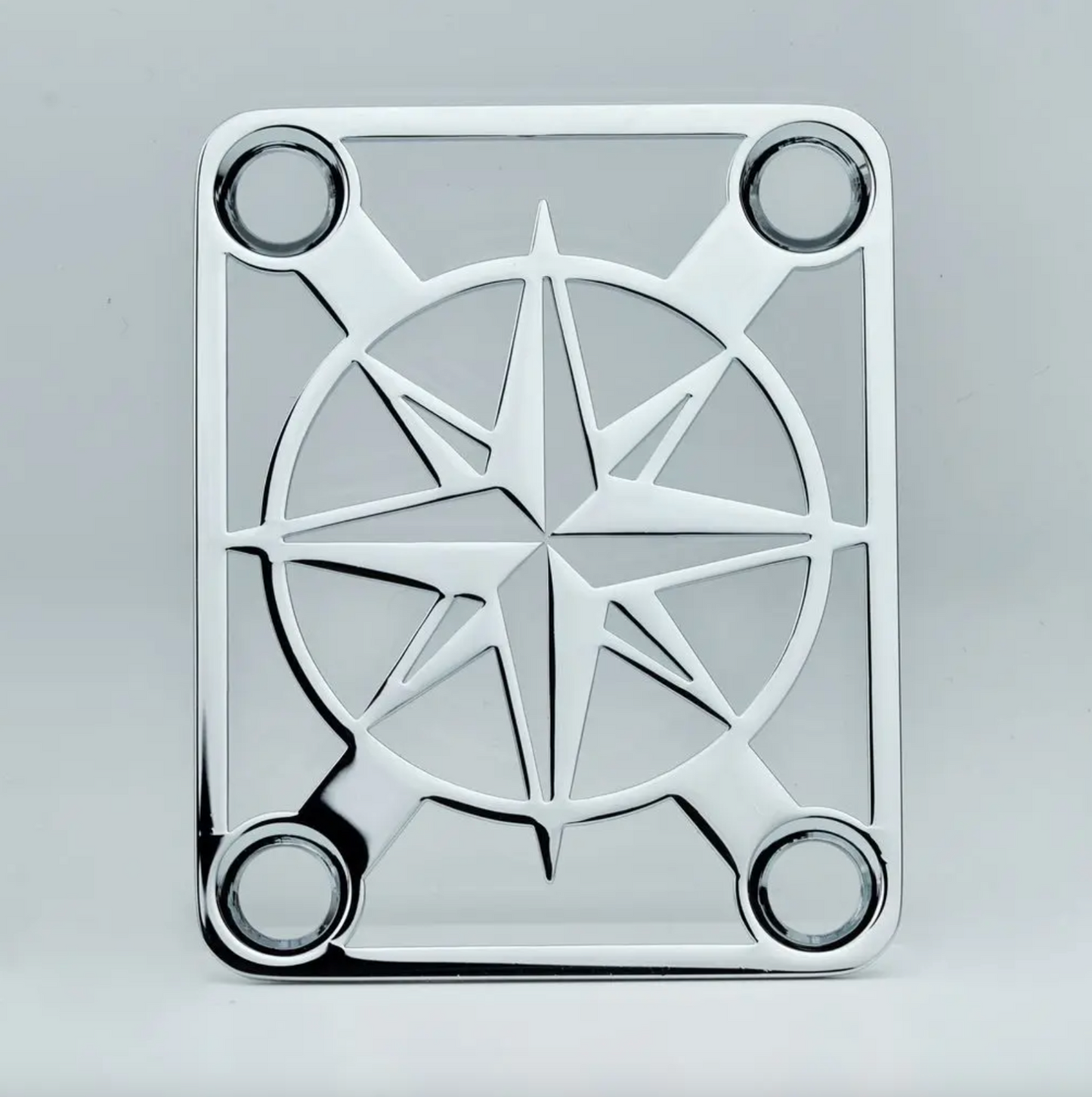 Chrome Hollowed Star Guitar and Bass Neck Plate Fit Fender,Ibanez,Peav