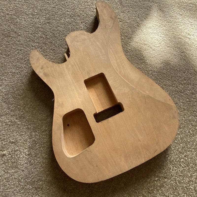 HSH Basswood Guitar Double Cutaway Body Unfinished DIY Project