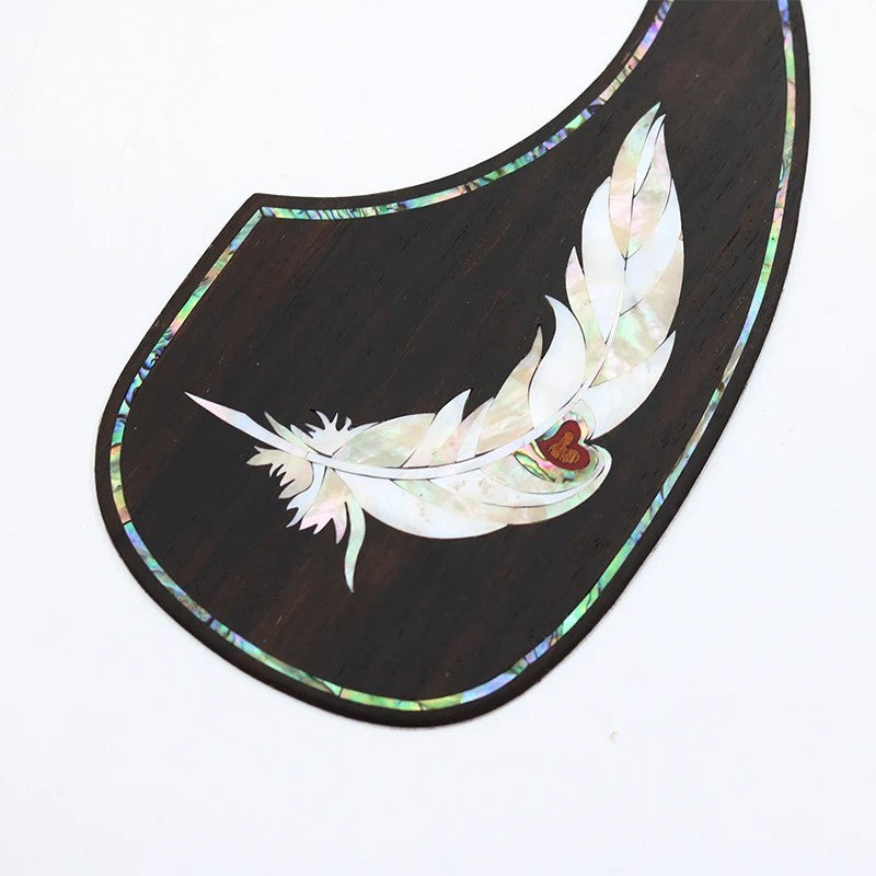 Rosewood Acoustic Guitar Scratch Plate Pickguard with Abalone Inlay De