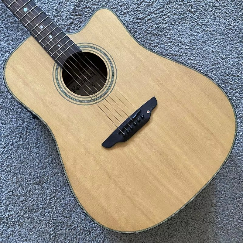 Luna 41 Inch Acoustic Electric Guitar, Spruce Mahogany Body, 20 Frets