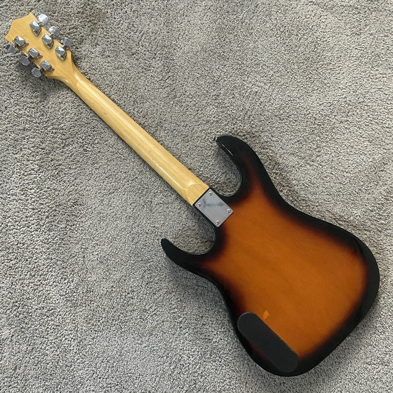 Sunburst HSS Electric Guitar, Basswood Body, Maple Neck, Rosewood Fing
