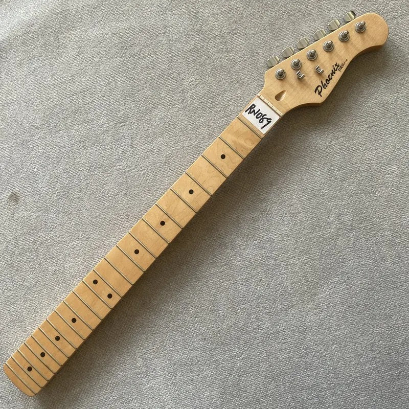 Electric Guitar Maple Wood Neck, Maple Fingerboard 22 Frets, Silver Tu