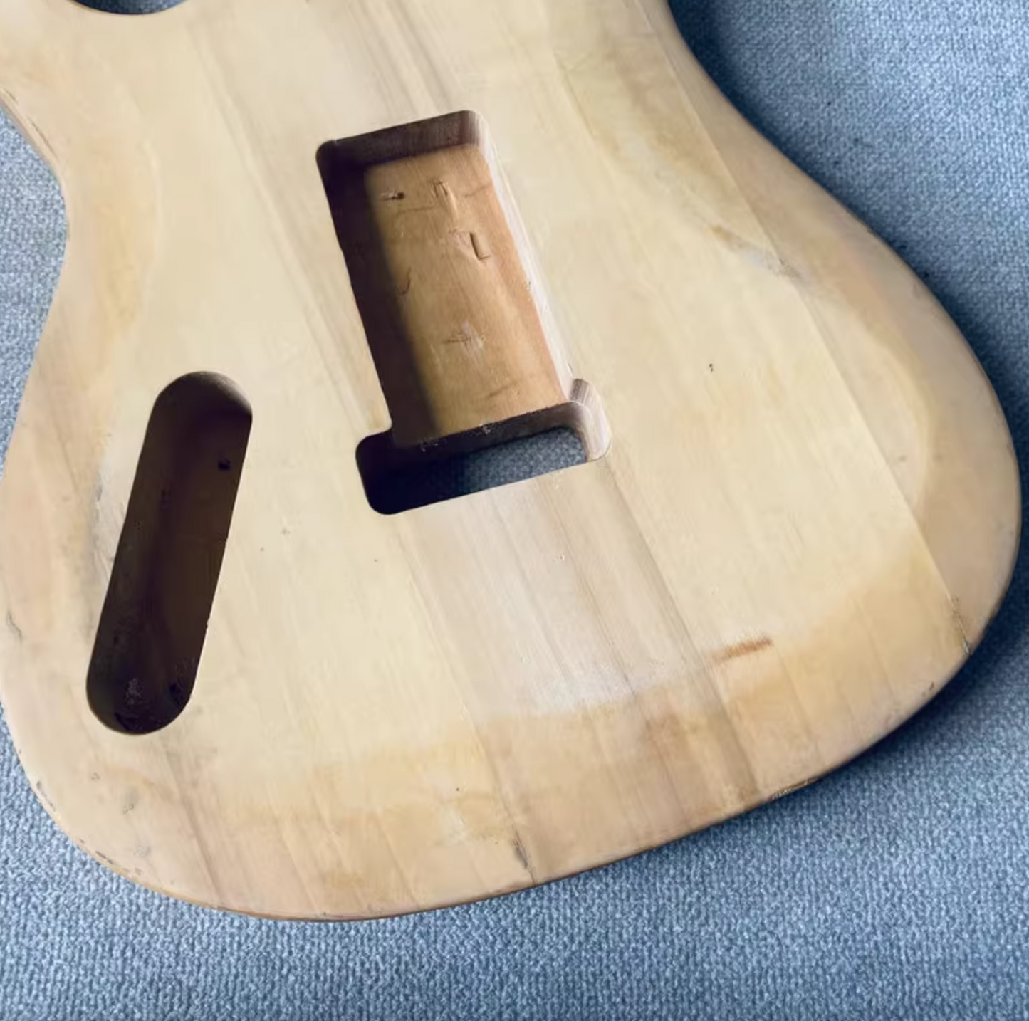 DIY Basswood Guitar Unfinished Body, Single Humbucker Pickup Route