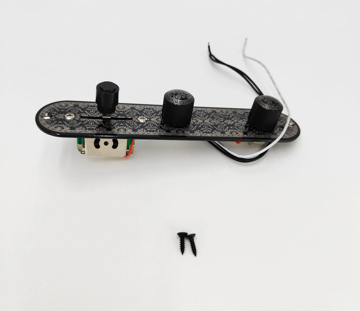 Black Guitar Loaded Prewired Control Plate Fit Telecaster Tele