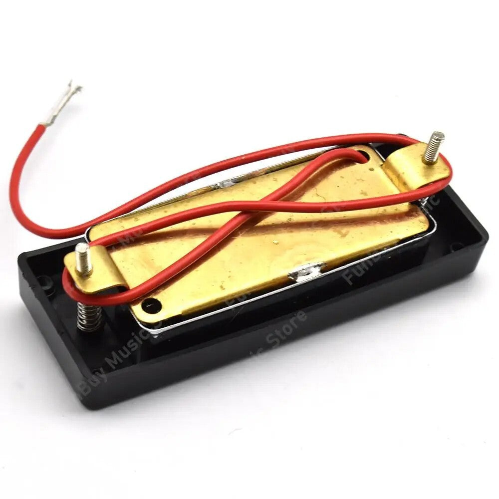 Chrome 4 String Bass Mini Humbucker Pickups Set