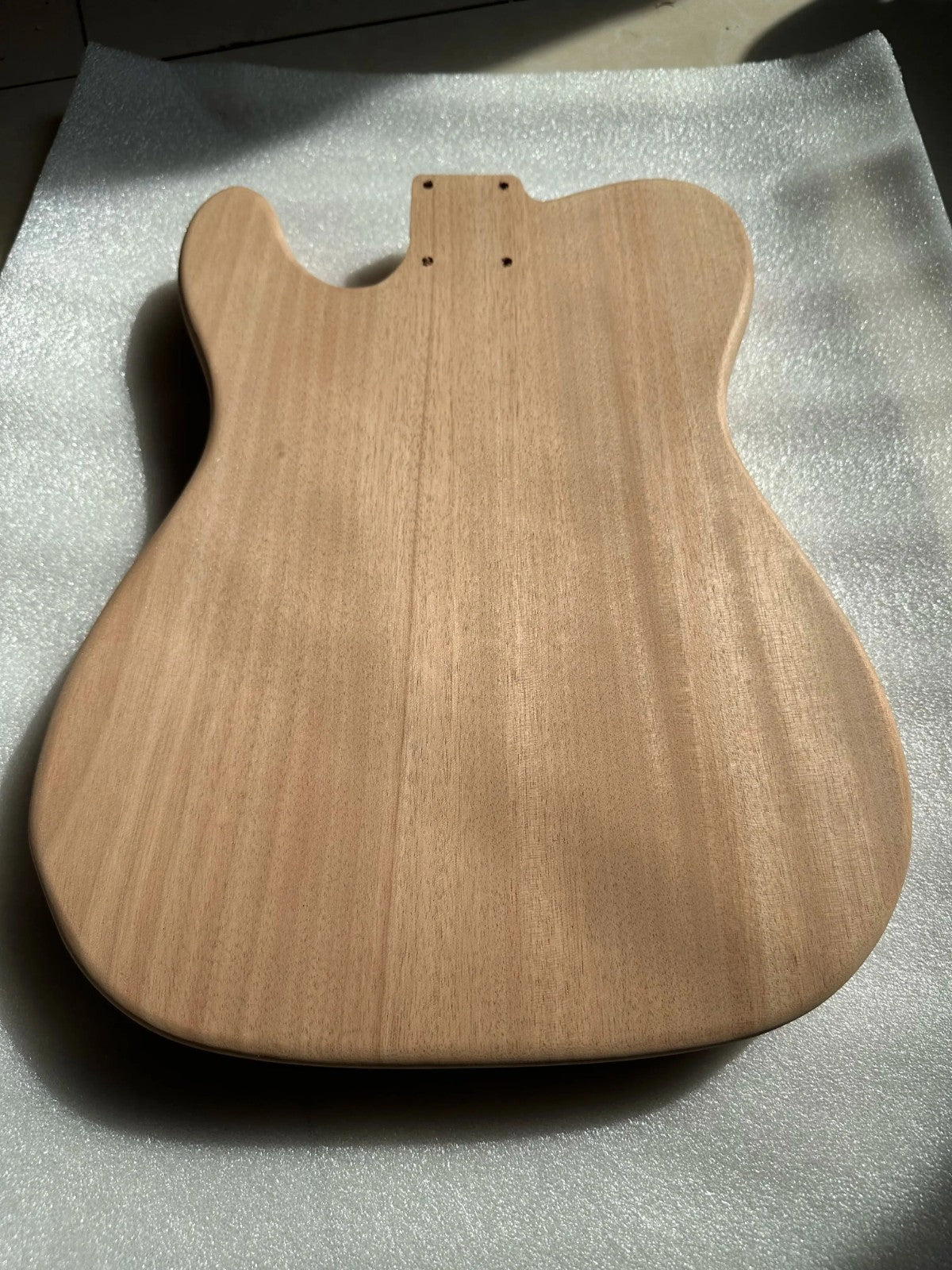 Unfinished Veneer Maple Top Mahogany Guitar Body Fit Telecaster Tele