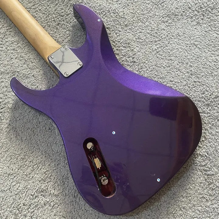 TNC Purple Metallic Finish Electric Guitar, Basswood Body, Maple Neck