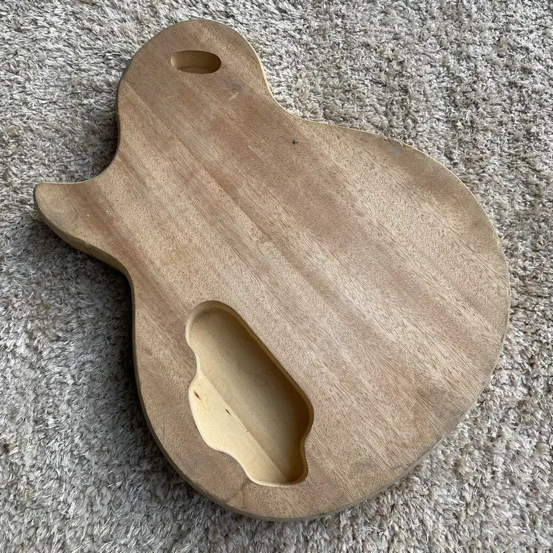 Unfinished Basswood Guitar Single Cut Body DIY Project Fit Les Paul LP