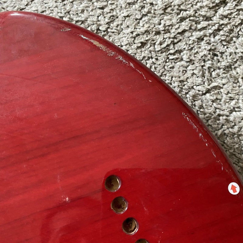 Red SSS Electric Guitar, Ash Wood Body, Maple Neck, Rosewood Fingerboa