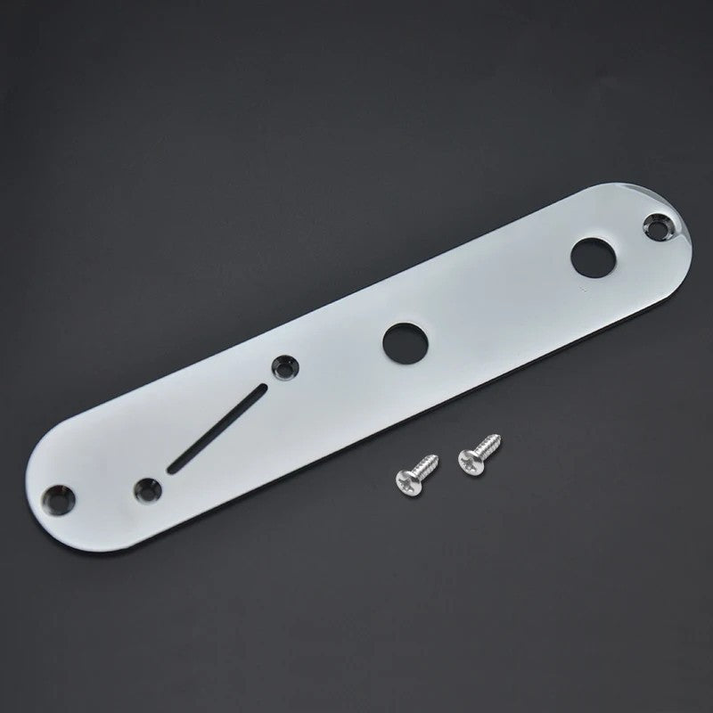 Chrome Angled Guitar Control Plate Panel Fit Telecaster Tele