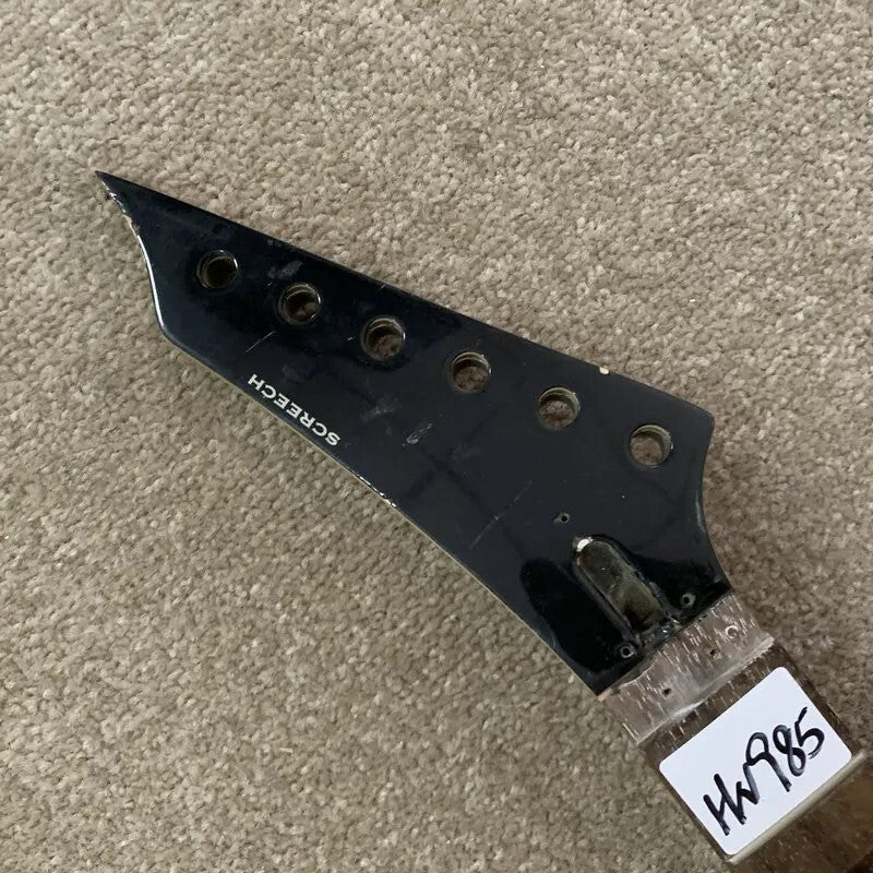 Maple Wood Reversed Headstock Guitar Neck with Rosewood 24 Frets Finge