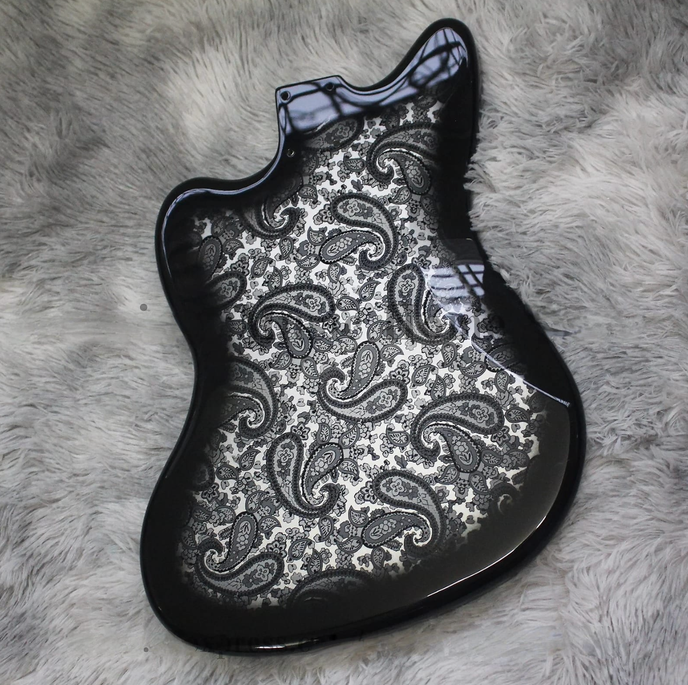 Black Amoeba Finish Alder Wood Guitar Body Fit Jazzmaster