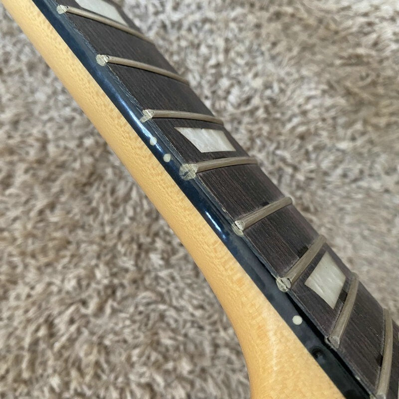 Mahogany Veneer Top Basswood Guitar Body, Maple Neck Fit Les Paul LP