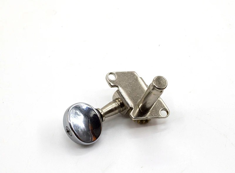 2R+2L Ukulele Open Gear Tuning Pegs Machine Heads Keys in Silver