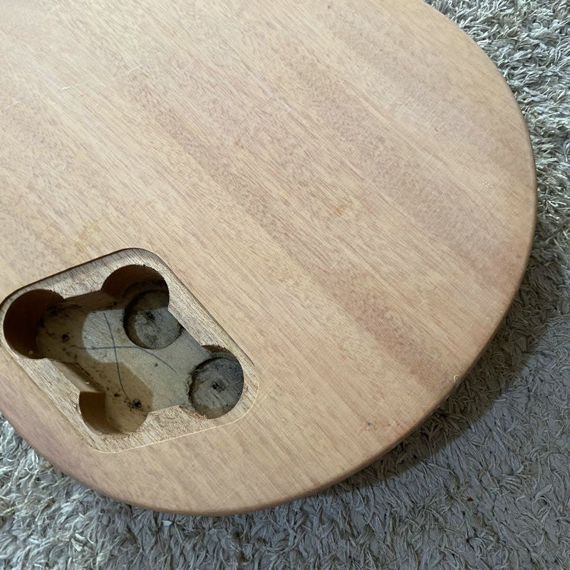 Tiger Maple Guitar Body with Mahogany Neck, Rosewood Fingerboard Fit L