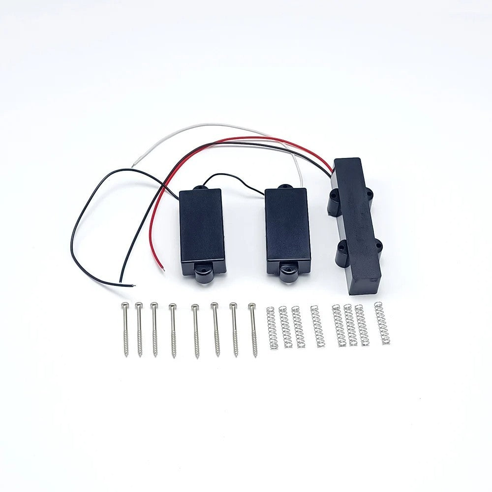 Black Closed 4 String Electric Bass Pickups Fit Precision Bass