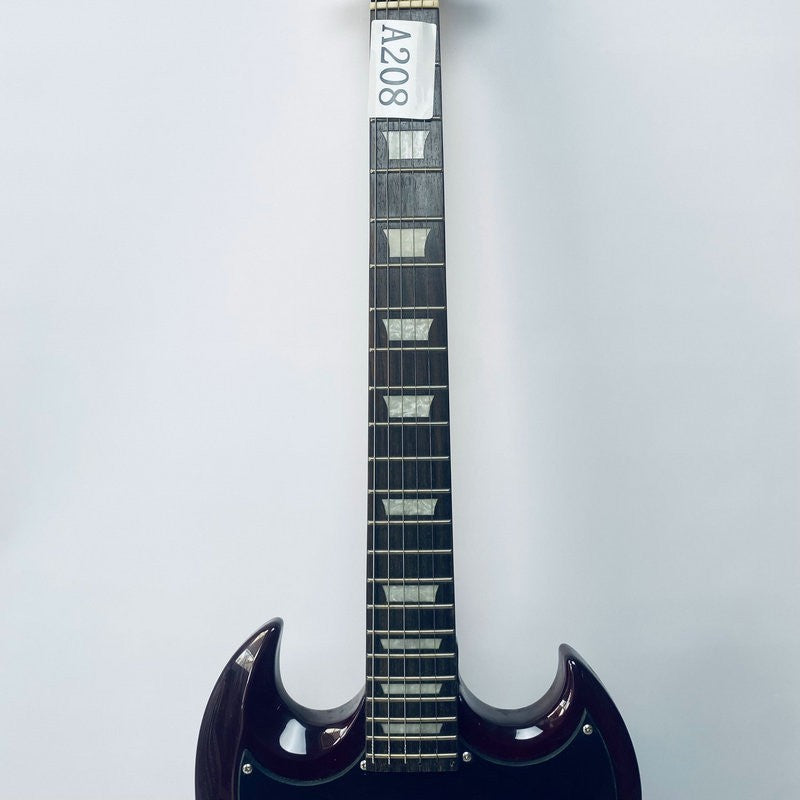 J&D Red Guitar Body with Maple Neck, Rosewood Fingerboard Fit SG Guita