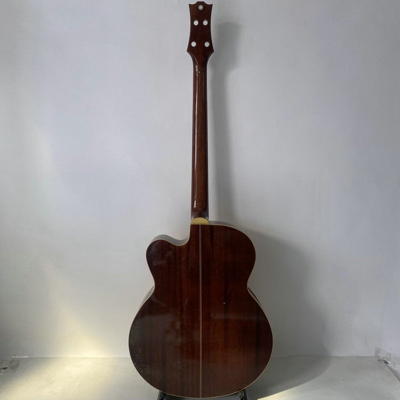 DIY 4 String Acoustic Electric Bass Spruce Plywood Body with Mahogany