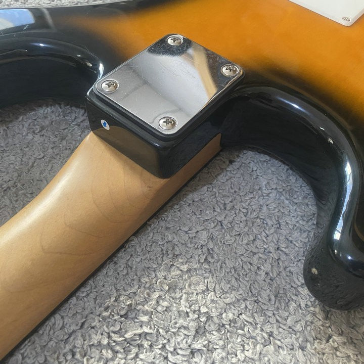 HSS Sunburst Basswood Guitar Body with Maple Wood Neck, Rosewood Fretb