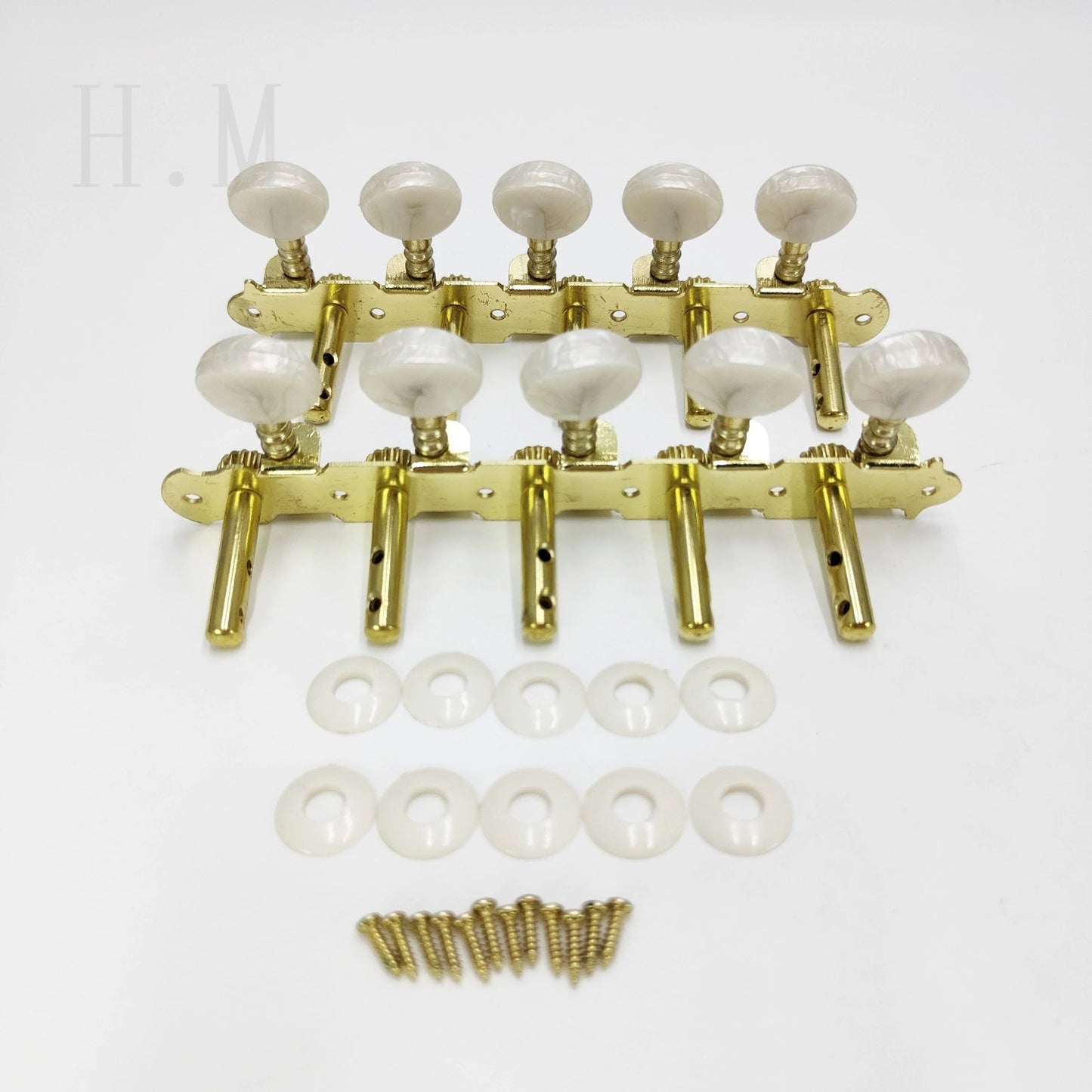 Gold 10 String Guitar 5R5L Tuning Pegs Machine Heads Keys
