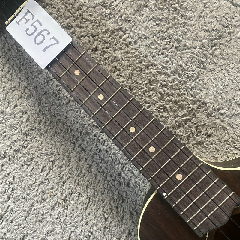 Ibanez 4 String Electric Ukulele Mini Guitar, Nylon Strings, Black Wal