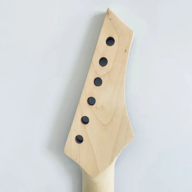 Red Reversed Head Guitar Maple Wood Neck, 24 Frets Rosewood Fingerboar