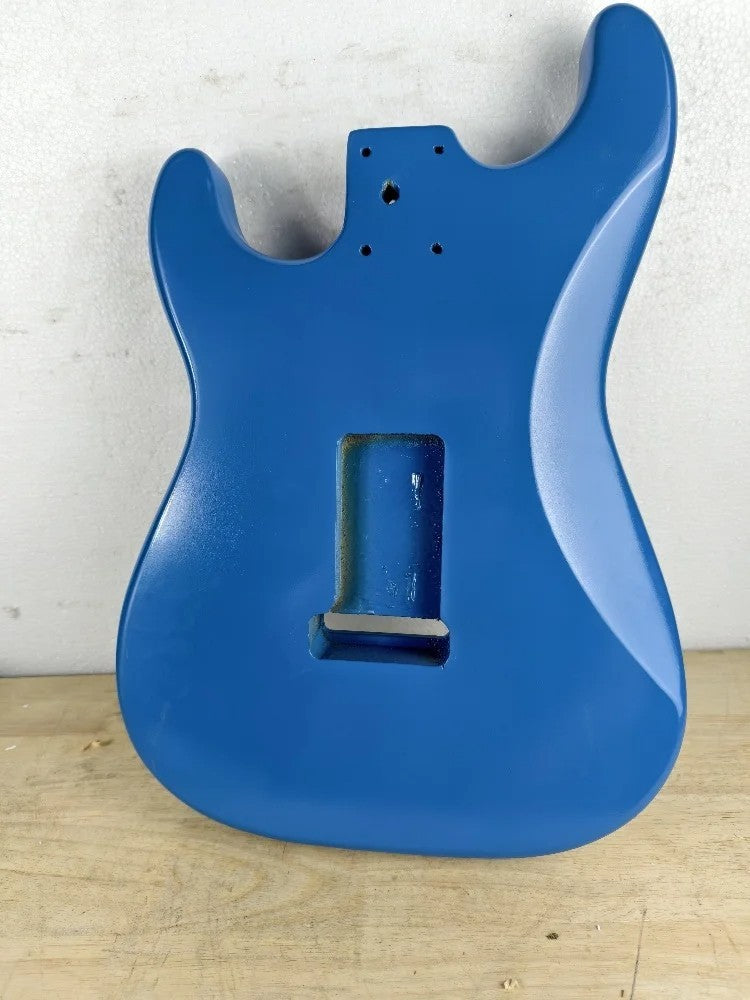 Blue Poplar Wood Double Cutaway Guitar Body Fit Stratocaster Strat Gui