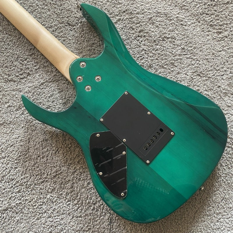 Green Yellow Burst HSH Guitar, Basswood Body with Maple neck, Rosewood