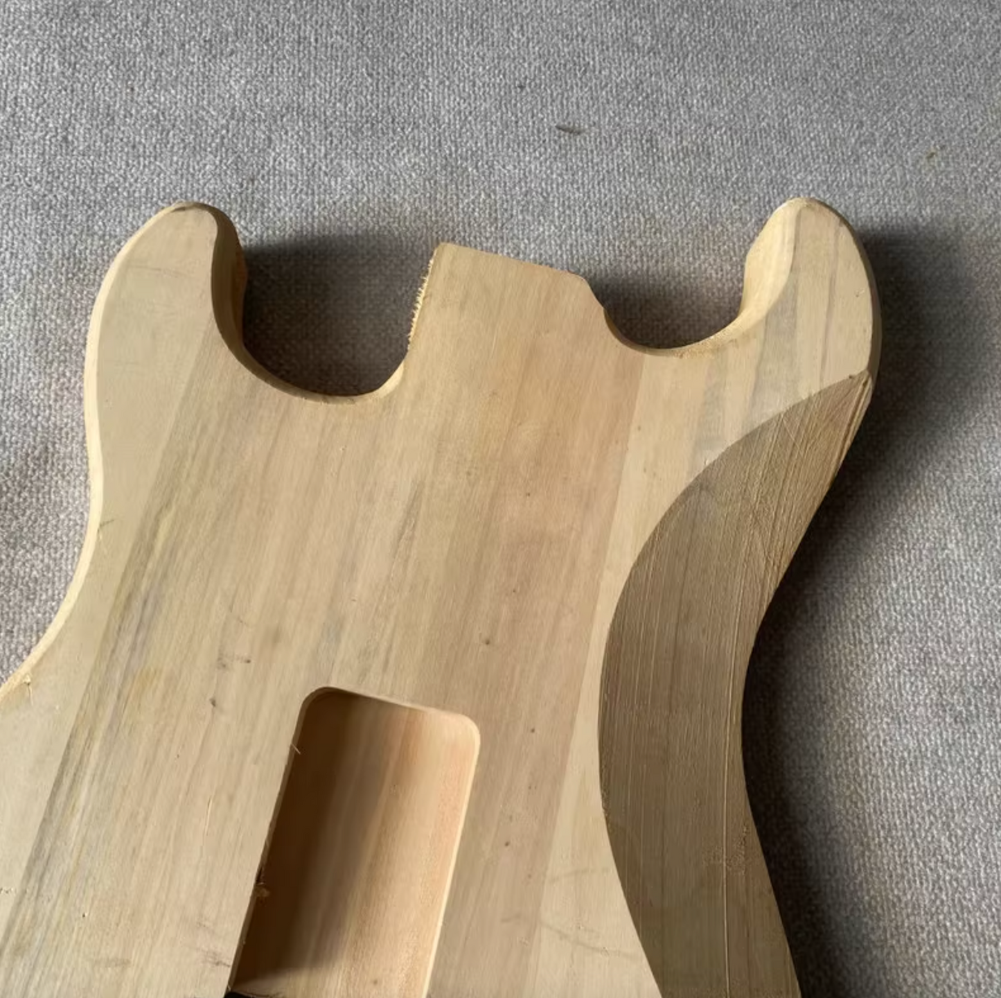 Unfinished Basswood Guitar SSS Body Fit Stratocaster Strat