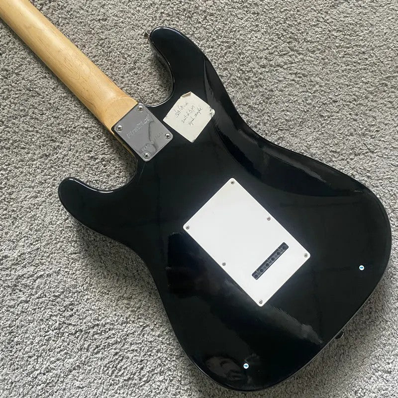 First Act Black Electric Guitar, Basswood Body, Maple Neck, Rosewood F