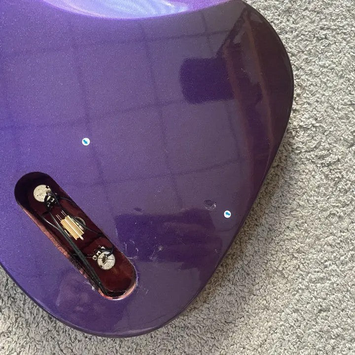 TNC Purple Metallic Finish Electric Guitar, Basswood Body, Maple Neck