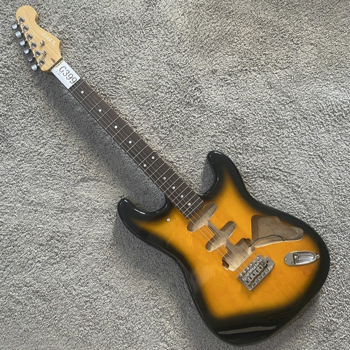 HSS Sunburst Basswood Guitar Body with Maple Wood Neck, Rosewood Fretb
