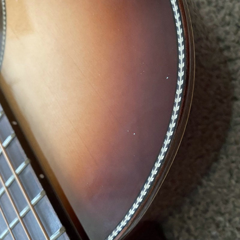 38 Inch Parlor Crossover Guitar, Spruce Top Body, Mahogany Neck