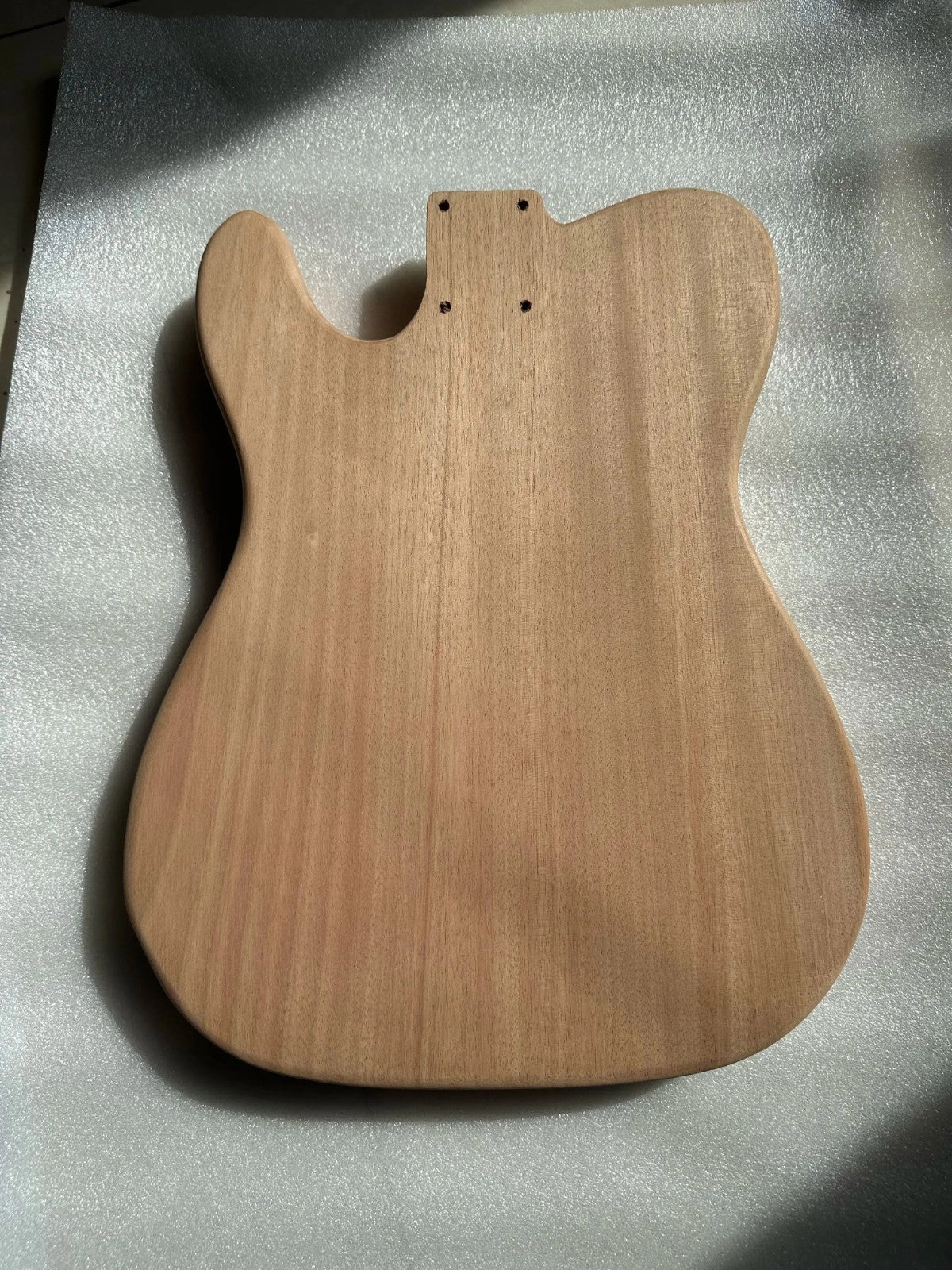 Unfinished Veneer Maple Top Mahogany Guitar Body Fit Telecaster Tele