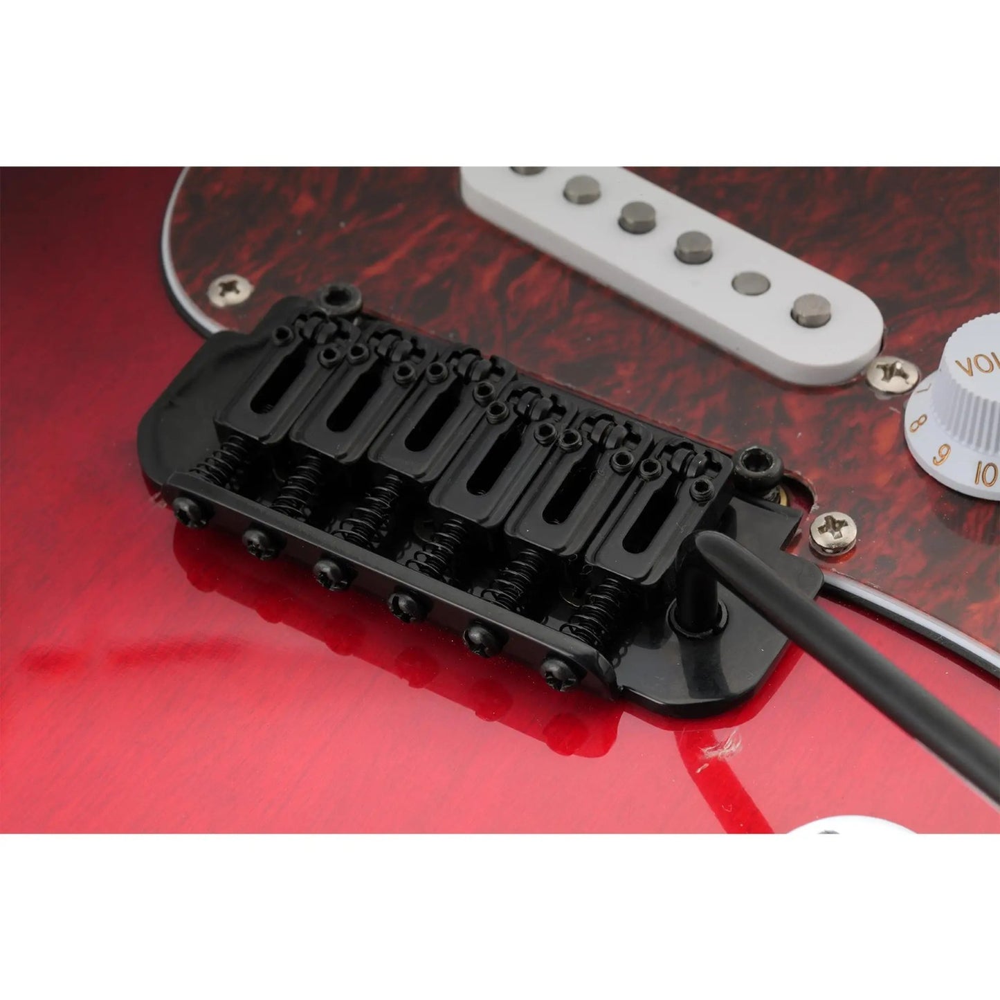 Black Rolling Saddles Guitar Two Point Tremolo Bridge Fit Stratocaster