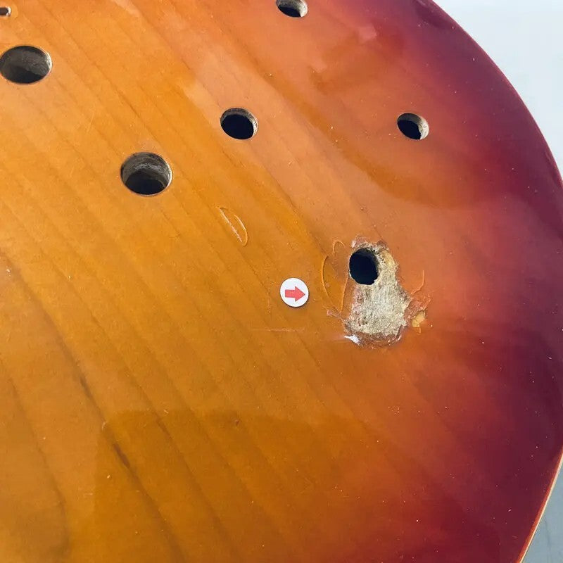 Alder Wood Cherry Burst Guitar Single Cut Body Fit Les Paul LP