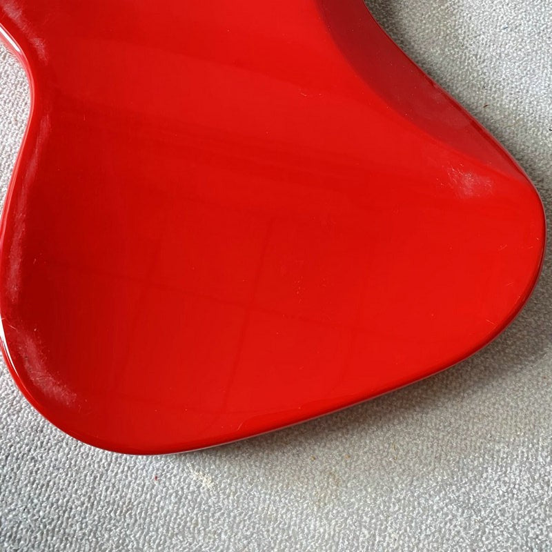 Red Basswood Mini Guitar Body Fit Stratocaster Strat