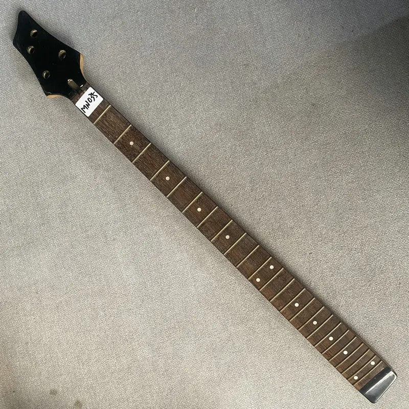 Black Maple Wood 4 String Bass Neck, Rosewood 24 Frets Rosewood Finger